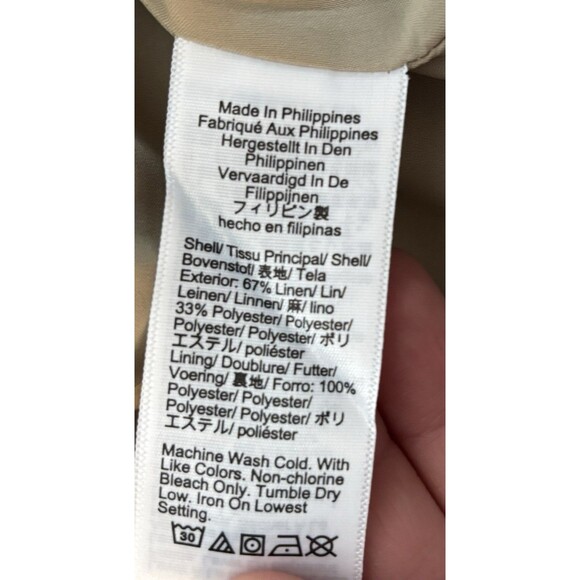 J.Crew Natasha Skirt in Stretch Twill Cotton  | Sz 20 | Light Khaki - Picture 6 of 9